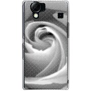 102SH-YCM2P0676-78 [SoftBank 102SH AQUOS PHONE用 カバー ローズポイントグラフィックスモノクロームシャドー]