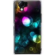 102SH-YCM2P0680-78 [SoftBank 102SH AQUOS PHONE用 カバー レインボーリングドットグラフィックA]