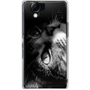 102SH-YCM2P0686-78 [SoftBank 102SH AQUOS PHONE用 カバー PictureCollectionsにゃんだ？子猫の興味津々]