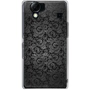 102SH-YCM2P0687-78 [SoftBank 102SH AQUOS PHONE用 カバー クラシックパターンデザインダークブラック]
