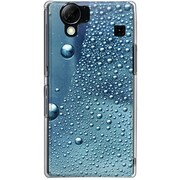 102SH-YCM2P0694-78 [SoftBank 102SH AQUOS PHONE用 カバー コールドモーニングガラスの水滴]