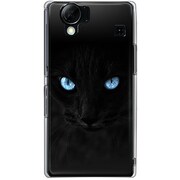 102SH-YCM2P0698-78 [SoftBank 102SH AQUOS PHONE用 カバー ブラックキャット黒猫]