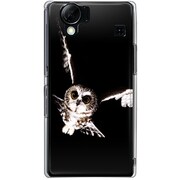 102SH-YCM2P0737-78 [SoftBank 102SH AQUOS PHONE用 カバー PictureCollectionsフクロウの眼]