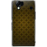 102SH-YCM2P0761-78 [SoftBank 102SH AQUOS PHONE用 カバー クラシックパターンデザインクイーンゴールド]