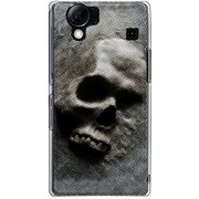 102SH-YCM2P0776-78 [SoftBank 102SH AQUOS PHONE用 カバー SkullBullittA]