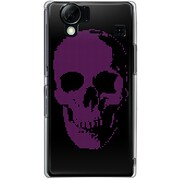 102SH-YCM2P0778-78 [SoftBank 102SH AQUOS PHONE用 カバー SkullBullittB]