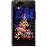 102SH-YCM2P0784-78 [SoftBank 102SH AQUOS PHONE用 カバー FramePictureCollectionsクリスマスツリー]