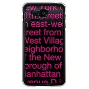 SoftBank 107SH PANTONE 5用 カバー NewYorkTypographyピンク 107SH-YCM2P0002-78