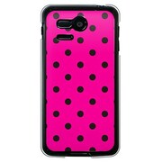 SoftBank 107SH PANTONE 5用 カバー DotPatternピンク&ブラック 107SH-YCM2P0009-78