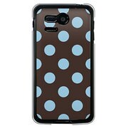 SoftBank 107SH PANTONE 5用 カバー ベビードット アフタヌーンブルー 107SH-YCM2P0014-78