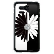 SoftBank 107SH PANTONE 5用 カバー B&W フラワー 107SH-YCM2P0040-78
