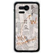 SoftBank 107SH PANTONE 5用 カバー Newspaperホワイト 107SH-YCM2P0065-78