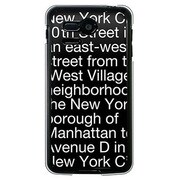 SoftBank 107SH PANTONE 5用 カバー NewYorkTypographyブラック 107SH-YCM2P0091-78