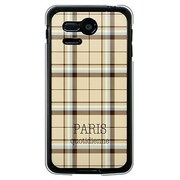SoftBank 107SH PANTONE 5用 カバー チェック柄コレクションParis 107SH-YCM2P0128-78