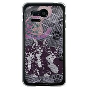 SoftBank 107SH PANTONE 5用 カバー Catウォールペーパーネイビー 107SH-YCM2P0215-78
