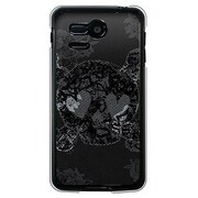 SoftBank 107SH PANTONE 5用 カバー キュートスカルロマンティカ 107SH-YCM2P0228-78
