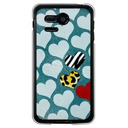 SoftBank 107SH PANTONE 5用 カバー ハートごちゃ 107SH-YCM2P0275-78