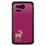 SoftBank 107SH PANTONE 5用 カバー DotReindeerパープル 107SH-YCM2P0283-78