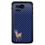 SoftBank 107SH PANTONE 5用 カバー DotReindeerブルー 107SH-YCM2P0284-78