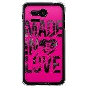 107SH-YCM2P0472-78 [SoftBank 107SH PANTONE 5用 カバー MadeinLovePinkPaint]