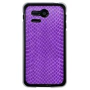 SoftBank 107SH PANTONE 5用 カバー ヘビ柄パープルミックス 107SH-YCM2P0526-78