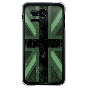 107SH-YCM2P0606-78 [SoftBank 107SH PANTONE 5用 カバー ユニオンジャックコレクショングレーカラーズ♯60シルエットグリーン]