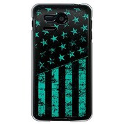 107SH-YCM2P0645-78 [SoftBank 107SH PANTONE 5用 カバー ブラックアメリカンフラッグLAカラーズ♯50テキサスミント]