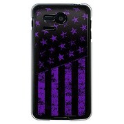 107SH-YCM2P0648-78 [SoftBank 107SH PANTONE 5用 カバー ブラックアメリカンフラッグLAカラーズ♯80アナハイムパープル]