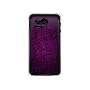 107SH-YCM2P0688-78 [SoftBank 107SH PANTONE 5用 カバー クラシックパターンデザインダークパープル]