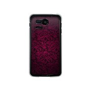 107SH-YCM2P0689-78 [SoftBank 107SH PANTONE 5用 カバー クラシックパターンデザインダークマゼンタ]