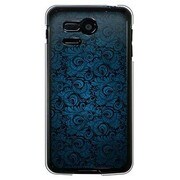 107SH-YCM2P0693-78 [SoftBank 107SH PANTONE 5用 カバー クラシックパターンデザインダークブルー]