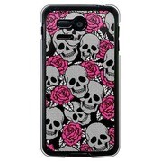 107SH-YCM2P0748-78 [SoftBank 107SH PANTONE 5用 カバー Skull's＆RoseB]