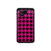 107SH-YCM2P0750-78 [SoftBank 107SH PANTONE 5用 カバー 千鳥格子デザインA-BIGPink]