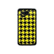 107SH-YCM2P0751-78 [SoftBank 107SH PANTONE 5用 カバー 千鳥格子デザインA-BIGYellow]
