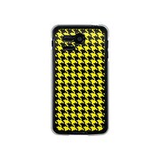 107SH-YCM2P0755-78 [SoftBank 107SH PANTONE 5用 カバー 千鳥格子デザインドットB-Yellow]