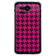 107SH-YCM2P0757-78 [SoftBank 107SH PANTONE 5用 カバー 千鳥格子デザインドットB-BIGPink]