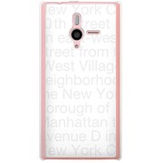 SoftBank 200SH PANTONE 6用 カバー NewYorkTypographyホワイト 200SH-YCM2P0092-78