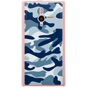 SoftBank 200SH PANTONE 6用 カバー カモ柄アーミーブルー 200SH-YCM2P0340-78
