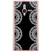 SoftBank 200SH PANTONE 6用 カバー ホワイト&ブラックレース 200SH-YCM2P0379-78