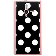 SoftBank 200SH PANTONE 6用 カバー DotPatternクラシックBigブラック 200SH-YCM2P0397-78