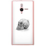 SoftBank 200SH PANTONE 6用 カバー スカルヘッドフラワーホワイトプレート 200SH-YCM2P0456-78