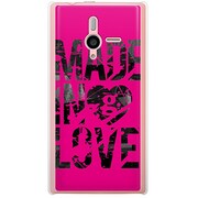 SoftBank 200SH PANTONE 6用 カバー MadeinLovePinkPaint 200SH-YCM2P0472-78