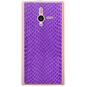 SoftBank 200SH PANTONE 6用 カバー ヘビ柄パープルミックス 200SH-YCM2P0526-78