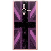SoftBank 200SH PANTONE 6用 カバー ユニオンジャックコレクショングレーカラーズ♯10パープル 200SH-YCM2P0601-78