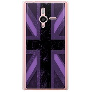 SoftBank 200SH PANTONE 6用 カバー ユニオンジャックコレクショングレーカラーズ♯70エッジパープル 200SH-YCM2P0607-78