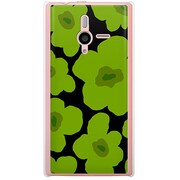 SoftBank 200SH PANTONE 6用 カバー ルーズフラワーコレクションシルエットカラーズ♯40マンチェスターグリーン 200SH-YCM2P0627-78