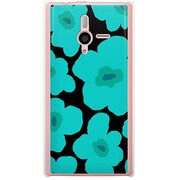 SoftBank 200SH PANTONE 6用 カバー ルーズフラワーコレクションシルエットカラーズ♯90オルビアグリーン 200SH-YCM2P0632-78