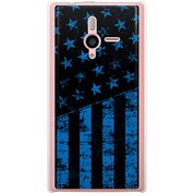 SoftBank 200SH PANTONE 6用 カバー ブラックアメリカンフラッグLAカラーズ♯60ジョージアブルー 200SH-YCM2P0646-78