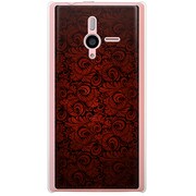 SoftBank 200SH PANTONE 6用 カバー クラシックパターンデザインダークレッド 200SH-YCM2P0690-78