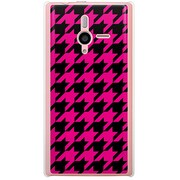 SoftBank 200SH PANTONE 6用 カバー 千鳥格子デザインA-BIGPink 200SH-YCM2P0750-78